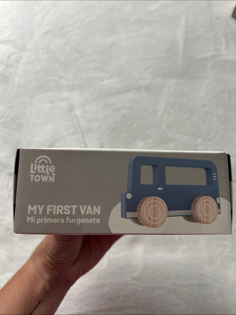 Blue Wooden Toy Van for Kids - Picture 5 of 6